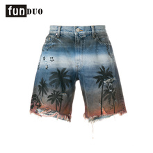 2018 benutzerdefinierte gedruckt Denim Jeans Männer Shorts gedruckt Appell 2018 Männer gedruckt Shorts Casual Mode Shorts neue Design-Anklang